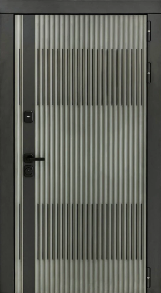 Входная дверь ДвериПРО Elfy ФЛ-790 Velutto Grigio DPRO198193 внешняя сторона