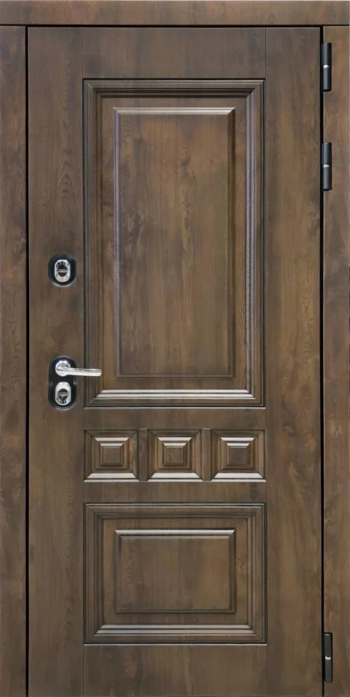 Входная дверь ДвериПРО Аура Без фрезеровки Дуб пацифик горизонт DPRO201308 внешняя сторона