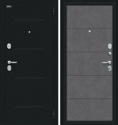 Дверь Браво Граффити-1 Букле черное/Slate Art