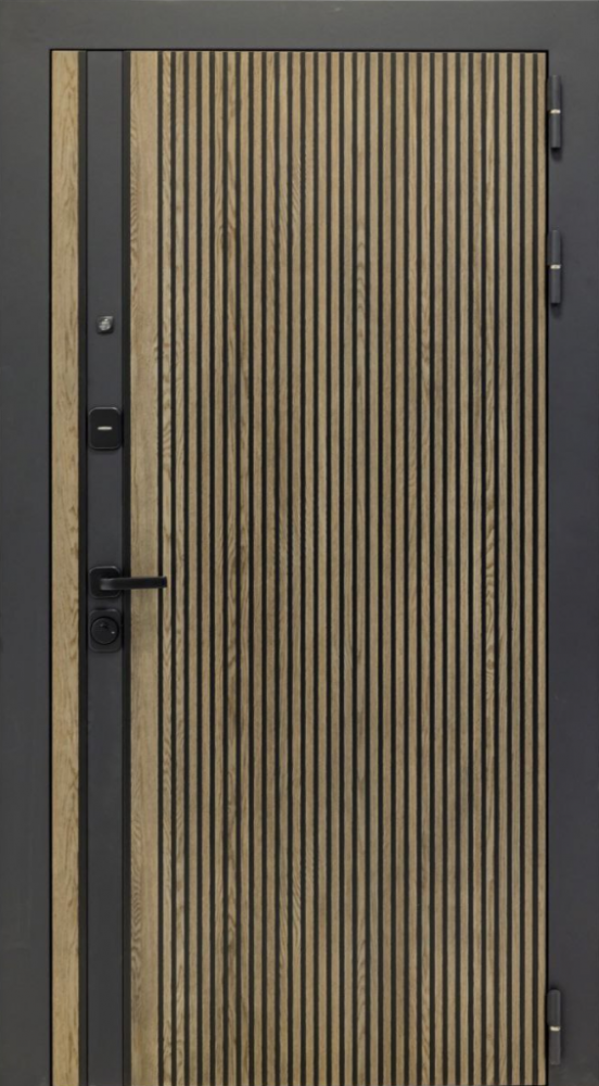 Входная дверь ДвериПРО Rosna СБ-1 (ст. белое, 16мм, капучино) DPRO198362 внешняя сторона