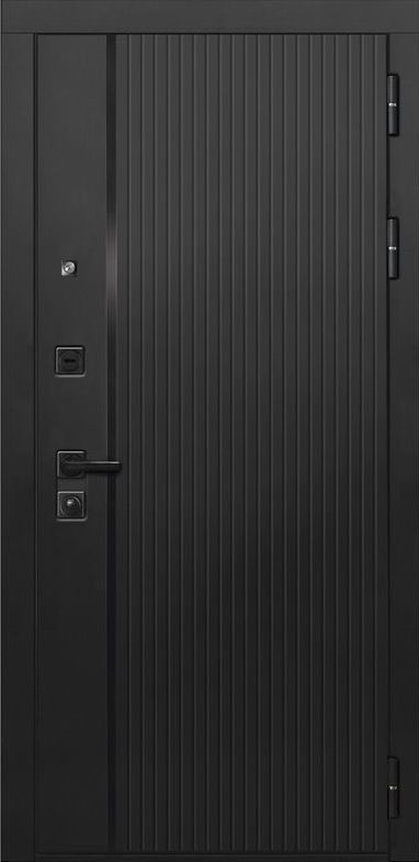 Входная дверь ДвериПРО L-45 Без фрезеровки Дуб пацифик горизонт DPRO195665 внешняя сторона